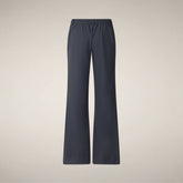 Women's Wide Pants Bela in Blue Black - Fyi - Smartleisure Clothing | Save The Duck