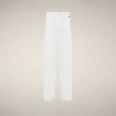 Women's Cargo Pants Lays in Off White - Omw - Smartleisure Clothing | Save The Duck