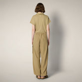 Women's Cargo Pants Lays in Khaki Brown - Omw - Smartleisure Clothing | Save The Duck