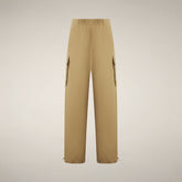 Women's Cargo Pants Lays in Khaki Brown - Omw - Smartleisure Clothing | Save The Duck