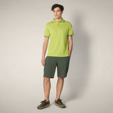 Polo Hari vert citron pour homme - New in Man SS26 | Save The Duck