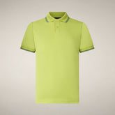 Polo Hari vert citron pour homme - New in Man SS26 | Save The Duck