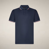 Polo Hari bleu marine pour homme - New in Man SS26 | Save The Duck