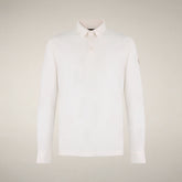 Polo Dagan blanc cassé pour homme - New in Man SS26 | Save The Duck