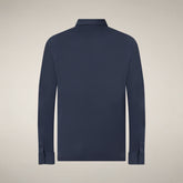 Polo Dagan bleu marine pour homme - New in Man SS26 | Save The Duck