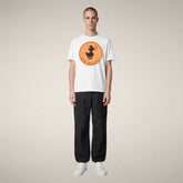 T-shirt Sabik blanc pour homme - New in Man SS26 | Save The Duck