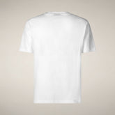 T-shirt Sabik blanc pour homme - New in Man SS26 | Save The Duck