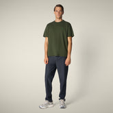 T-shirt uomo Bram verde bosco - Smartleisure Clothing | Save The Duck