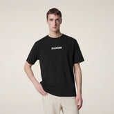 T-shirt uomo Nalo nero con stampa DUCKER | Save The Duck
