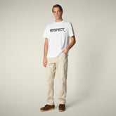 T-shirt uomo Lucan bianco ottico - Smartleisure Clothing | Save The Duck