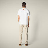 T-shirt uomo Lucan bianco ottico - Smartleisure Clothing | Save The Duck