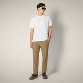 T-shirt Gabe blanc cassé pour homme - New in Man SS26 | Save The Duck