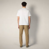 T-shirt Gabe blanc cassé pour homme - New in Man SS26 | Save The Duck