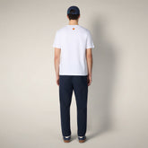 T-shirt Abram blanc pour homme - New in Man SS26 | Save The Duck