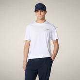 T-shirt uomo Abram Bianco | Save The Duck