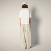 Women's T-shirt Lina in Off White - T-shirts & Sweatshirts Woman SS26 | Save The Duck