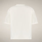 Women's T-shirt Lina in Off White - T-shirts & Sweatshirts Woman SS26 | Save The Duck