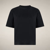 Women's T-shirt Lina in Black - T-shirts & Sweatshirts Woman SS26 | Save The Duck