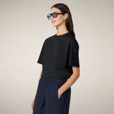 T-shirt donna Lina nero | Save The Duck