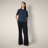 Women's T-shirt Lina in Navy Blue - T-shirts & Sweatshirts Woman SS26 | Save The Duck