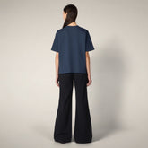 Women's T-shirt Lina in Navy Blue - T-shirts & Sweatshirts Woman SS26 | Save The Duck