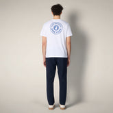 T-shirt Ford blanc pour homme avec imprimé New York - New in Man SS26 | Save The Duck