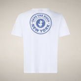 T-shirt Ford blanc pour homme avec imprimé New York - New in Man SS26 | Save The Duck