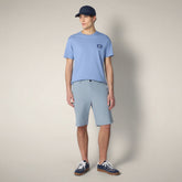 T-shirt Ford bleu bleuet pour homme avec imprimé Milano - New in Man SS26 | Save The Duck