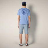 T-shirt Ford bleu bleuet pour homme avec imprimé Milano - New in Man SS26 | Save The Duck