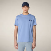 T-shirt uomo Ford blu fiordaliso con stampa Milano | Save The Duck