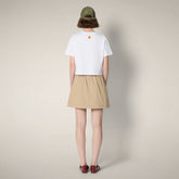 Women's T-shirt Ada in White - T-shirts & Sweatshirts Woman SS26 | Save The Duck