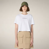 Women's T-shirt Ada in White | Save The Duck