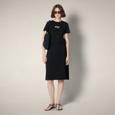 Women's T-shirt Cle in Black - Woman | Save The Duck