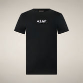 Women's T-shirt Cle in Black - Woman | Save The Duck