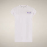Women's T-shirt Aira in Opal Lilac with Milano print - T-shirts & Sweatshirts Woman SS26 | Save The Duck