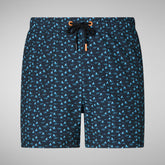 Man's swimwear Ademir in lobster on light blue | Save The Duck