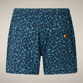 Costume da bagno uomo Ademir stampa ancore - COSTUMI DA BAGNO UOMO | Save The Duck