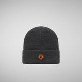 Unisex beanie Lou in charcoal grey melange | Save The Duck
