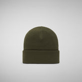 Unisex beanie Lou in dusty olive - Eco Warrior | Save The Duck