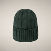 Unisex Ribbed Beanie Jo in Nori Green - Beyond Outerwear Man FW26 | Save The Duck