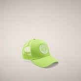 Cappellino unisex Noa verde lime con stampa Milano - Accessori | Save The Duck