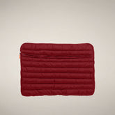Unisex PC Case Vesta in Dark Red - Collection Icon | Save The Duck