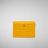 Unisex laptop holder Vesta in sulphur yellow - Accessories | Save The Duck