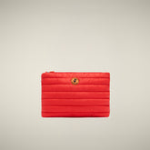 Pouch trapuntata Shaula rosso vivo - Accessori | Save The Duck