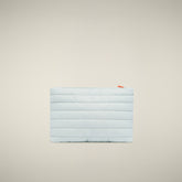 Pouch trapuntata Shaula azzurro ghiaccio - Accessori | Save The Duck