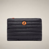 Unisex quilted pouch shaula in black - Beyond Outerwear Woman FW26 | Save The Duck