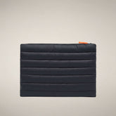 Unisex Quilted Pouch Shaula in Blue Black | Save The Duck