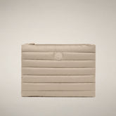 Pouch trapuntata Thalassa beige crema - Accessori | Save The Duck