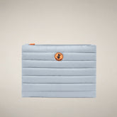Pouch trapuntata Thalassa azzurro alba - Accessori | Save The Duck