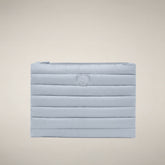 Pouch trapuntata Thalassa azzurro alba - Accessori | Save The Duck